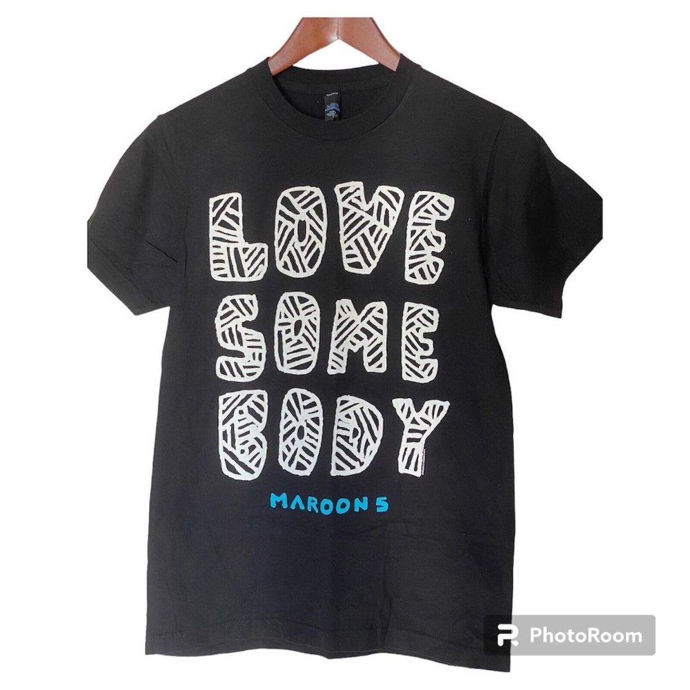 Maroon 5 Love Some Body Tour T-Shirt Men's S Black Music Band New Adam Levine